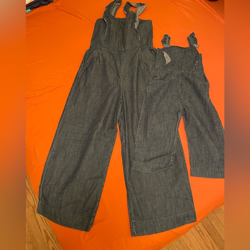 GAP Mommy & Daughter Denim Jumpsuit Set